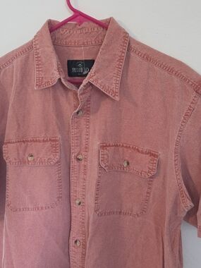 RedHead Men's Faded Rose Short-Sleeve Button-Down Shirt Large Fishing Outdoor